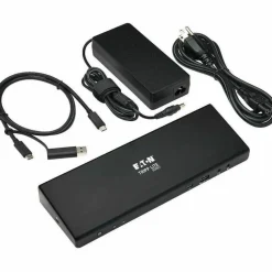 Eaton Tripp Lite Series USB-C Dock, Dual Display - 5K 60 Hz DP, 4K 60 Hz HDMI, USB 3.x (5Gbps), USB-A/C Hub, GbE, 85W PD Charging