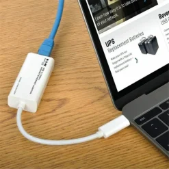 Eaton Tripp Lite Series USB-C to Gigabit Network Adapter, Thunderbolt 3 Compatibility - White