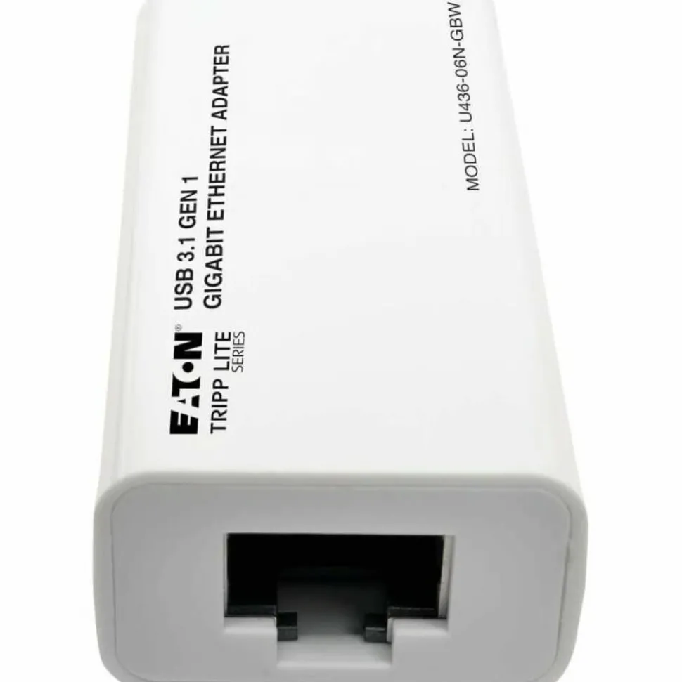 Eaton Tripp Lite Series USB-C to Gigabit Network Adapter, Thunderbolt 3 Compatibility - White