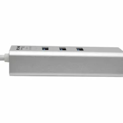 Eaton Tripp Lite Series USB to Gigabit Ethernet NIC Network Adapter with 3 Port USB 3.x (5Gbps) Hub
