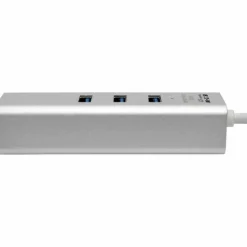 Eaton Tripp Lite Series USB to Gigabit Ethernet NIC Network Adapter with 3 Port USB 3.x (5Gbps) Hub