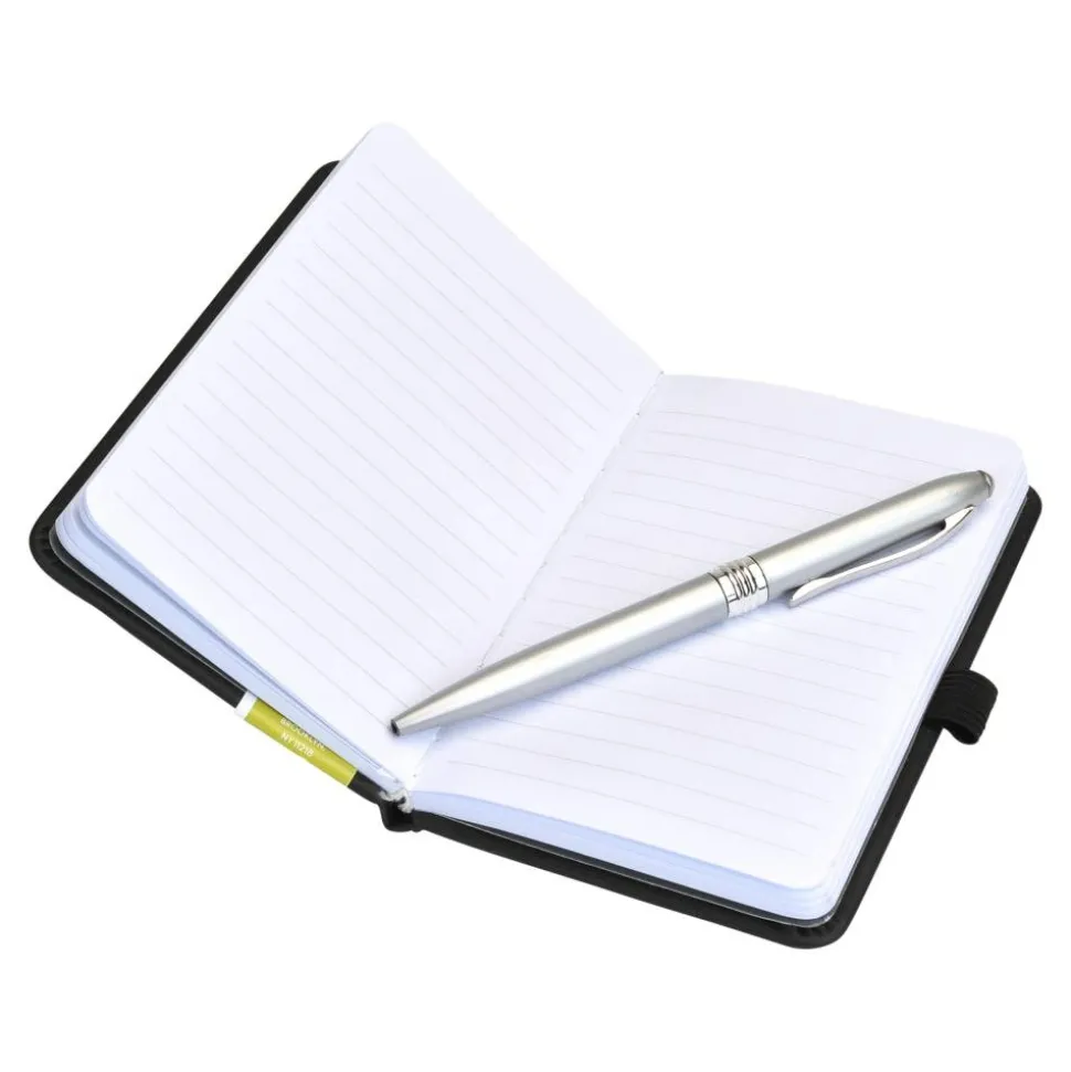 Eccolo Cool Jazz Journal, 3 1/2" x 5 1/2", Ruled, 192 Pages, Black