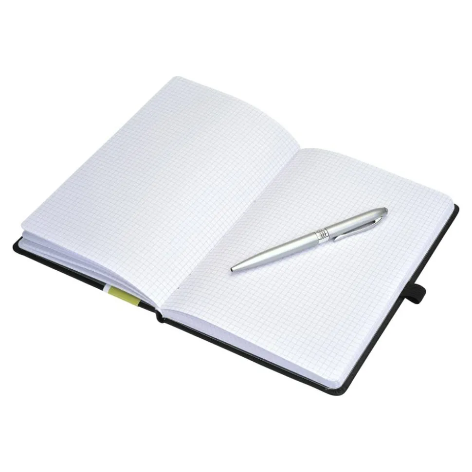 Eccolo Cool Jazz Journal, 3 1/2" x 5 1/2", Ruled, 192 Pages, Black