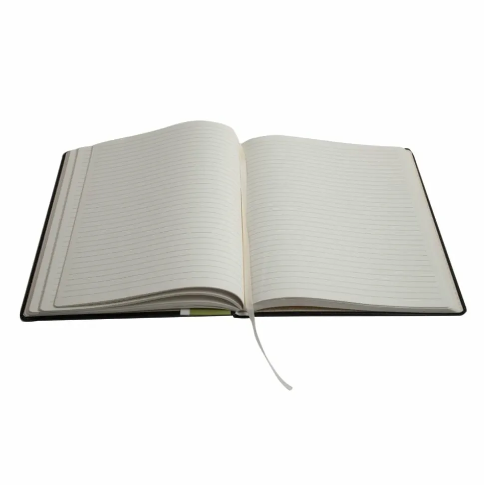 Eccolo Desk Journals, 8" x 9 3/4", Black