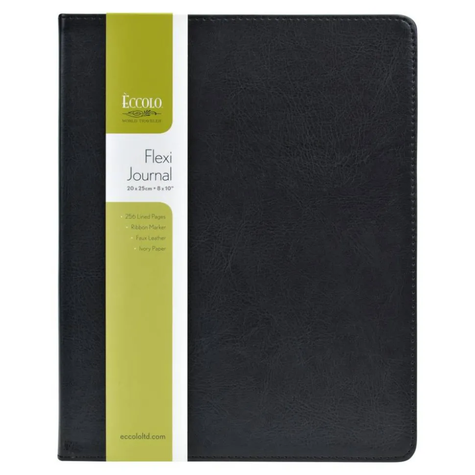 Eccolo Desk Journals, 8" x 9 3/4", Black
