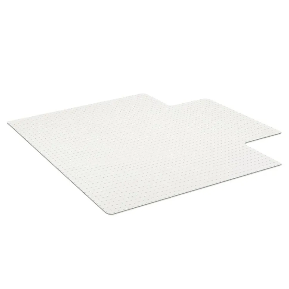 Economy Commercial Pile Chair Mat, Wide Lip, 45" x 53", Clear