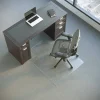 Economy Commercial Pile Chair Mat with Lip, 36" x 48", Clear, OD47646
