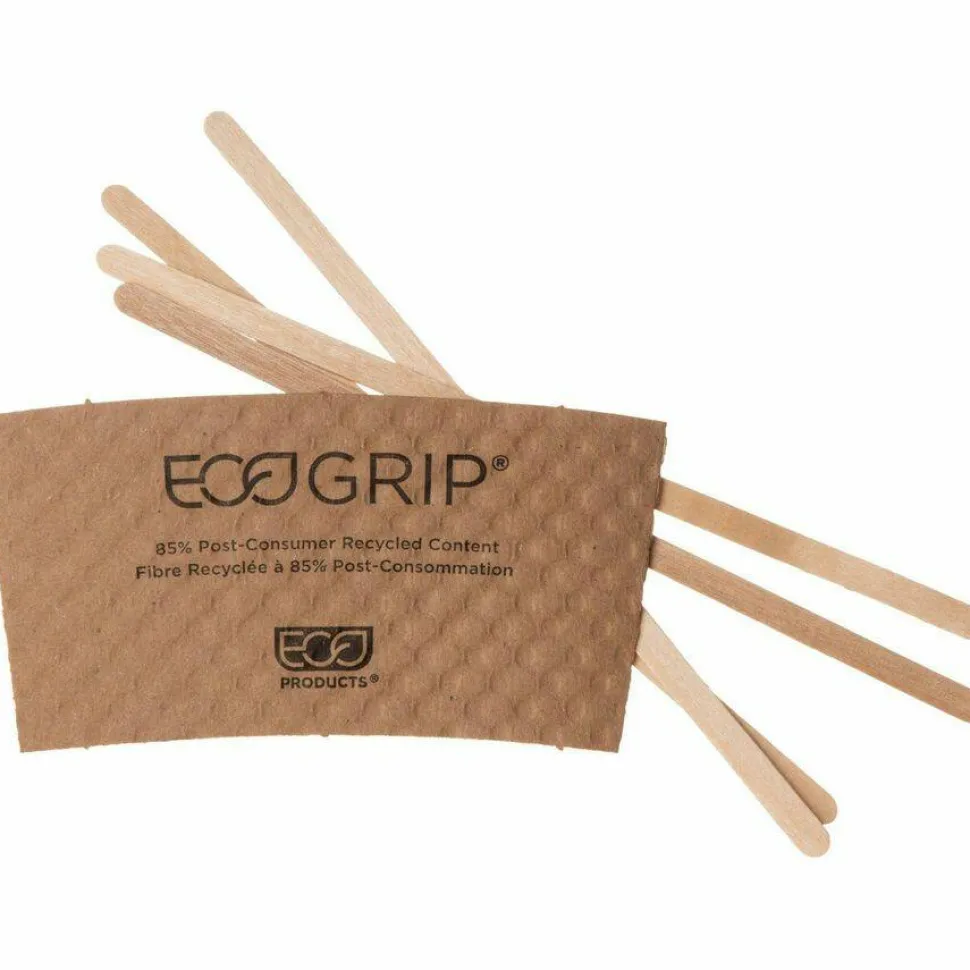 Eco-Products Wooden Stir Sticks, 7", 1,000/Pack, 10 Packs/Carton