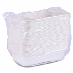 Eco-Products WorldView Vanguard Rectangular Container, 32 oz, 4.71 x 7.01 x 1.04, White, Sugarcane Fiber, 400/Carton