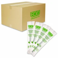 Eco-Products Plantware Cutlery, Fork, Plastic, White, 1,000/Carton