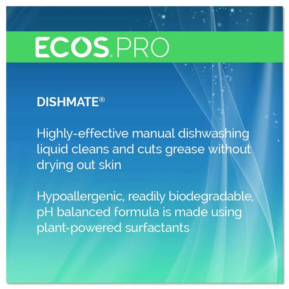 ECOS PRO Dishmate Manual Dish Liquid, Free and Clear, 5 gal Pail