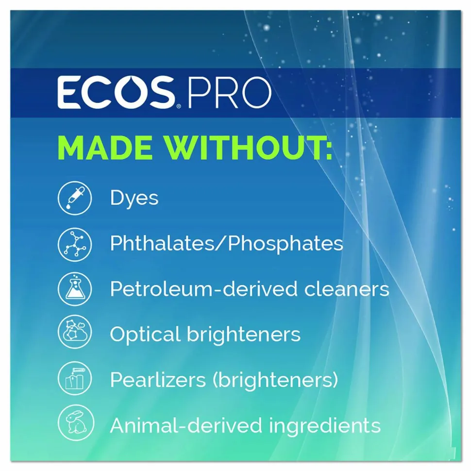 ECOS PRO Wave Commercial Automatic Dishwasher Detergent, Free and Clear, 5 gal Pail