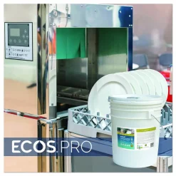 ECOS PRO Wave Commercial Automatic Dishwasher Detergent, Free and Clear, 5 gal Pail