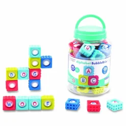 Educational Insights Alphabet BubbleBrix. Ages 3 to 7, Plastic, Assorted Colors, 42 Pieces