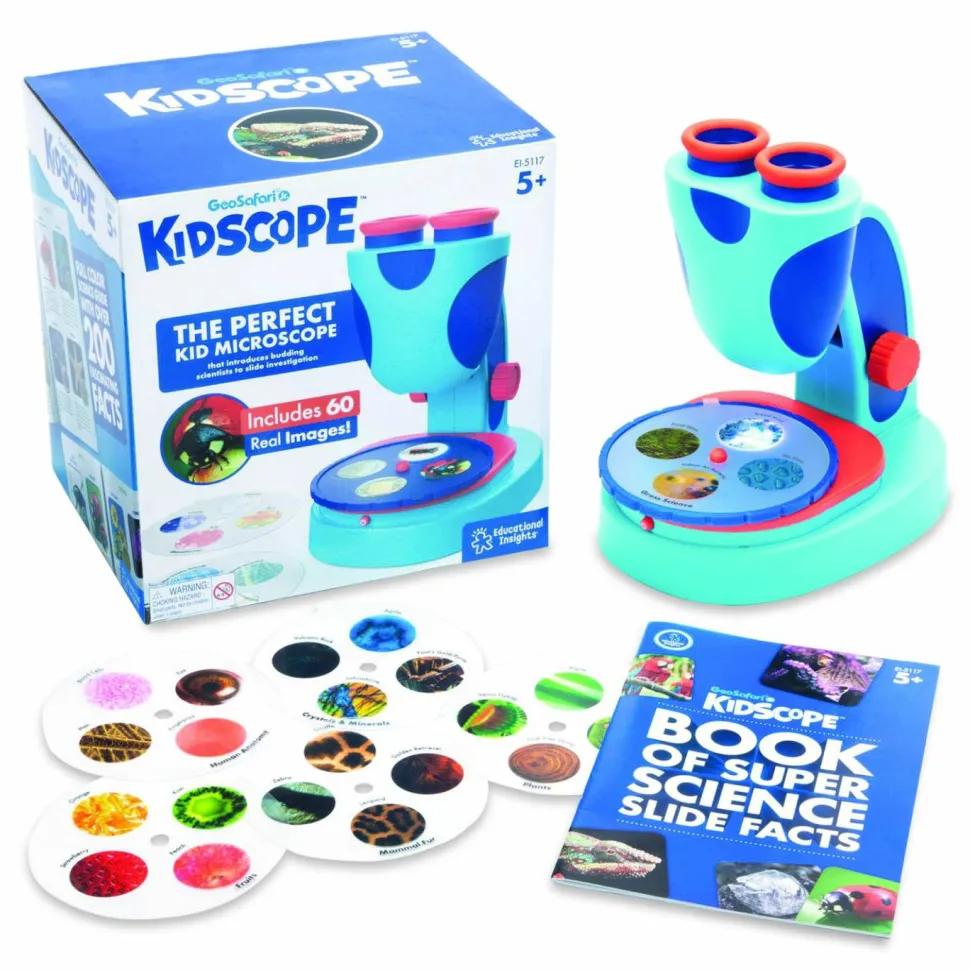 Educational Insights GeoSafari Jr. Kidscope, Ages 5 and Up, 3x Magnification, Blue