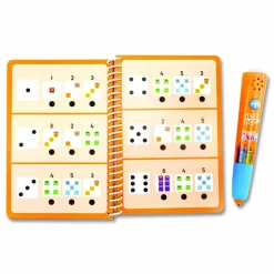 Educational Insights Hot Dots Numberblocks Activity Book with Interactive Pen, Number Recognition 1-10, 75 Activities, Pre-K to K, 60 Pages
