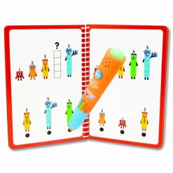 Educational Insights Hot Dots Numberblocks Activity Book with Interactive Pen, Number Recognition 1-10, 75 Activities, Pre-K to K, 60 Pages
