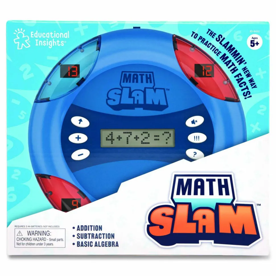 Educational Insights Math Slam, Five Game Modes, Two Subjects: Addition and Subtraction, Grades K to 3