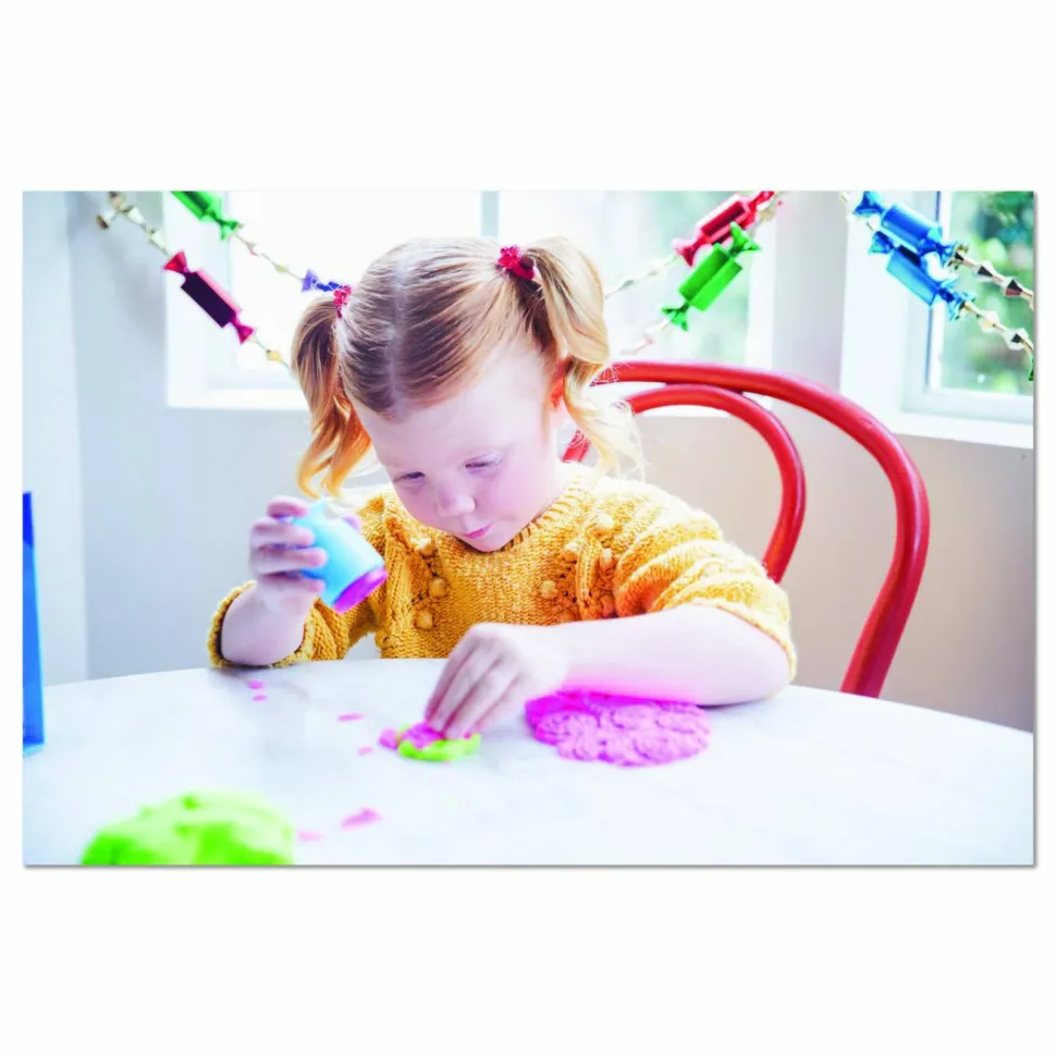 Educational Insights Playfoam Sand Sensory Set: Five Tools and Three Assorted Color 6 oz Packs of Sand, Ages 3 to 7, 8 Pieces