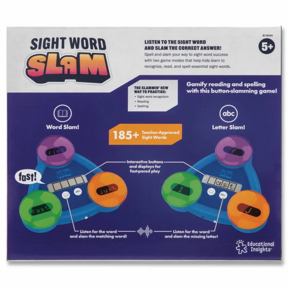 Educational Insights Sight Word Slam, Two Game Modes, 185 Sight Words, Grades K to 2