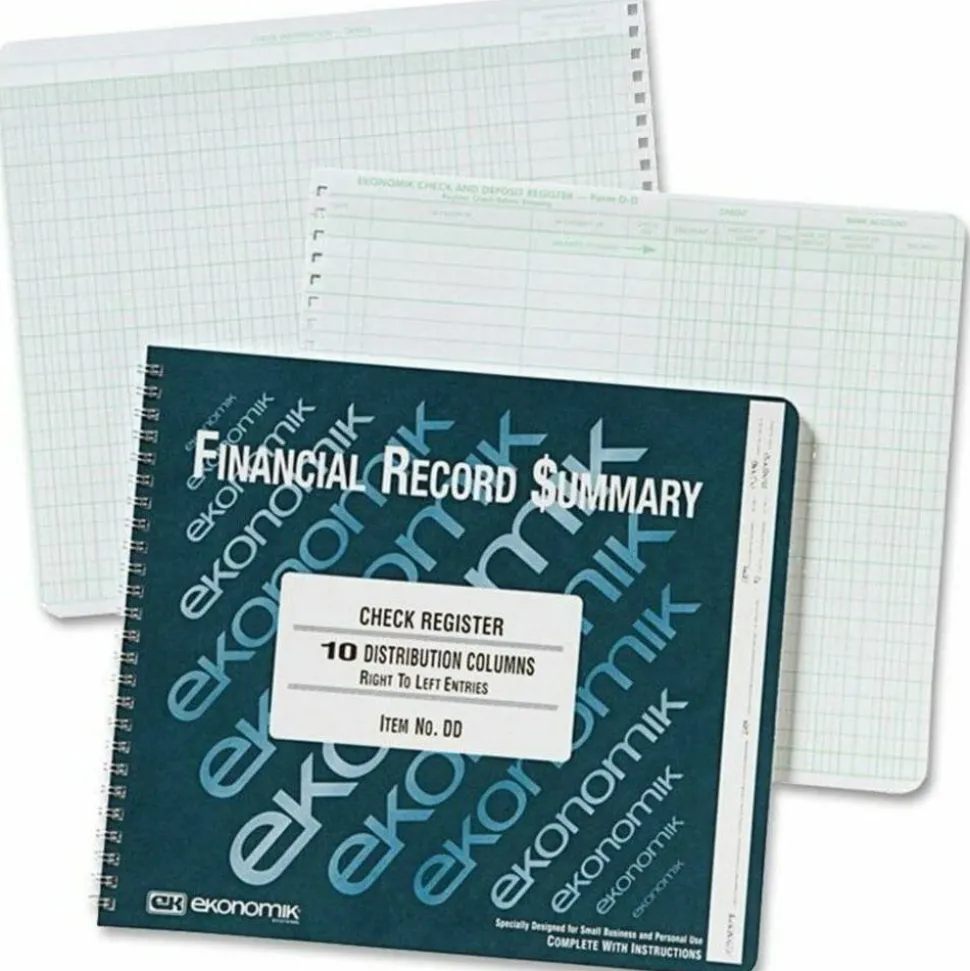 Ekonomik Financial Record Summary, 8 3/4" x 10", 100% Recycled