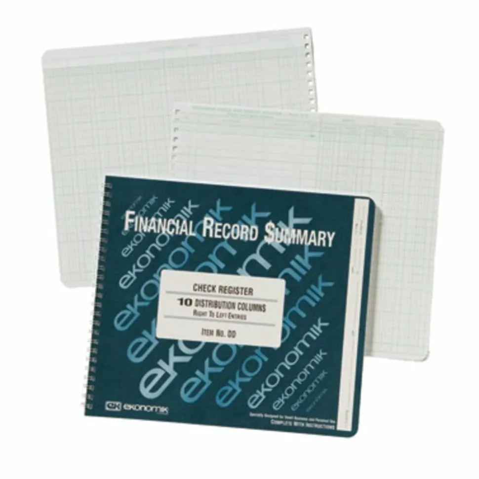 Ekonomik Financial Record Summary, 8 3/4" x 10", 100% Recycled