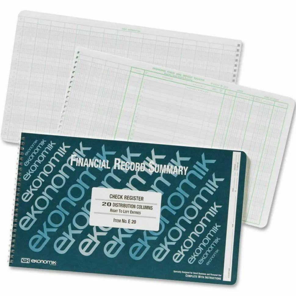 Ekonomik Financial Record Summary Check Register
