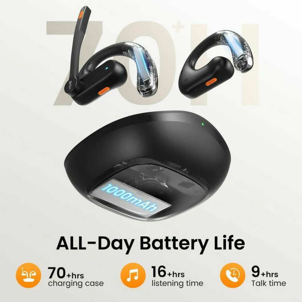 EKSA S30 AI Open-Ear Air Conduction True Wireless Headset