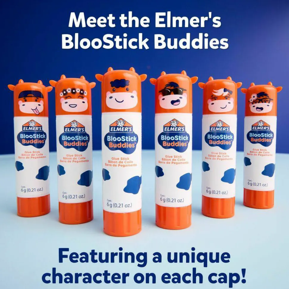 Elmer's BlooStick Buddies, Disappearing Purple and Scented Glue Stick Combo Pack