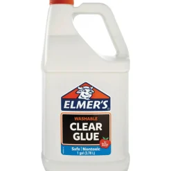 Elmer's Clear Washable School Glue, 1 Gallon, Pack Of 2 Jugs