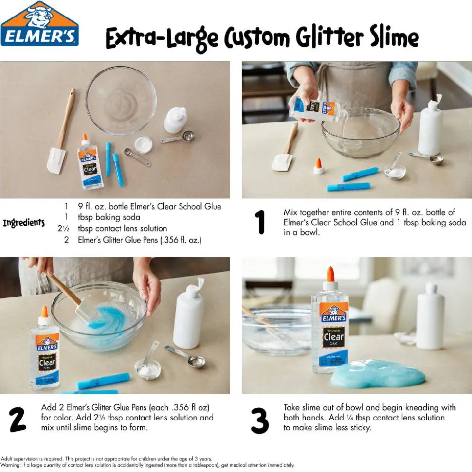Elmer's Clear Washable School Glue, 5 Oz.