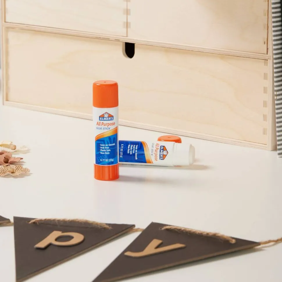 Elmer's Office Strength Glue Sticks, All Purpose, 0.77 Oz, Clear, Pack Of 12