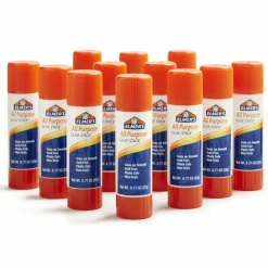 Elmer's Office Strength Glue Sticks, All Purpose, 0.77 Oz, Clear, Pack Of 12