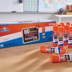 Elmer's School Glue Sticks, 0.24 Oz, Purple, Box Of 60