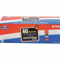 Elmer's School Glue Sticks, 0.24 Oz, Purple, Box Of 60