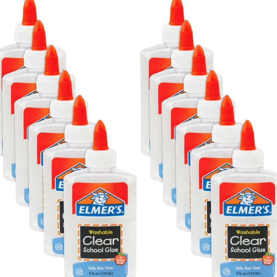 Elmer's Washable Clear School Glue. 5 Oz., Pack Of 12