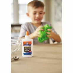 Elmer's Washable School Glue - 1.25 oz - Fabric, Wood, Cardboard, Leather - 1 Each - White