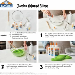 Elmer's Washable School Glue - 1.25 oz - Fabric, Wood, Cardboard, Leather - 1 Each - White