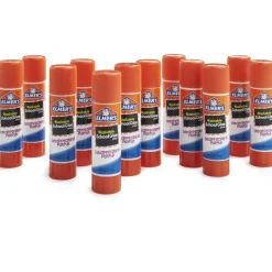 Elmer's Disappearing Glue Sticks, 0.21 Oz, Purple, Pack Of 12