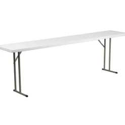 Elon 8-Foot Granite White Plastic Folding Training Table