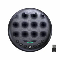 EMEET Luna Plus Kit Conference Speaker and Microphone with 8 Mics, 360&deg; Noise Reduction Voice Pickup, Connect with Dongle/USB/Bluetooth5.3 for 10 People or 18 with the extension mic, Compatible with all conferencing apps