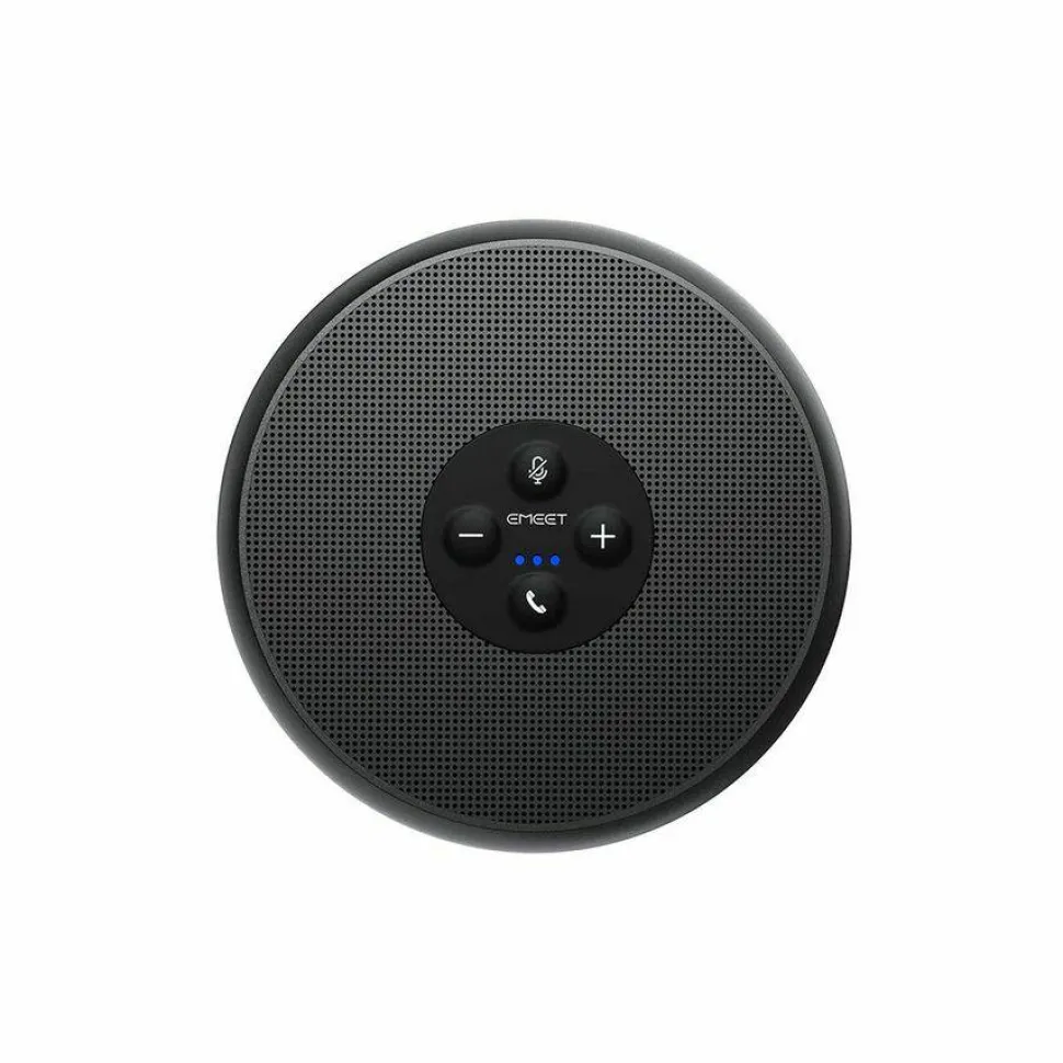 EMEET M1A - Zoom Certified USB Speakerphone, two AI Mics 360° Voice Pickup with Noise Reduction and Echo Cancellation, ideal for for 5-8 People, Plug&Play, comes with Type C-A Adapter