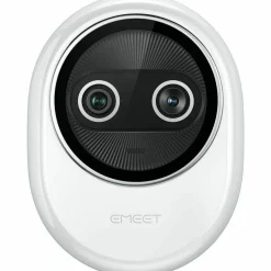 EMEET Piko+ (White) - Dual-lens Webcam with one 4K 1/2.55˘ Sony Lens and one AI Assist Lens, Boosting color accuracy, face recognition, and 300ms fast focus. 3 MEMS Mics power 3 Voice Modes for Meeting or Streaming/recording with wider audio frequenc