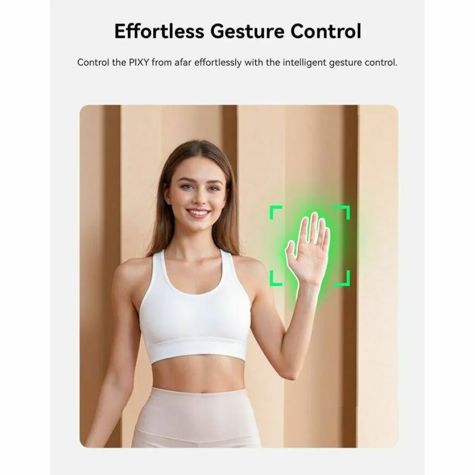 EMEET Pixy Dual-lens 4K PTZ Webcam with Gesture Control and Auto Tracking, Work with EMEET STUDIO