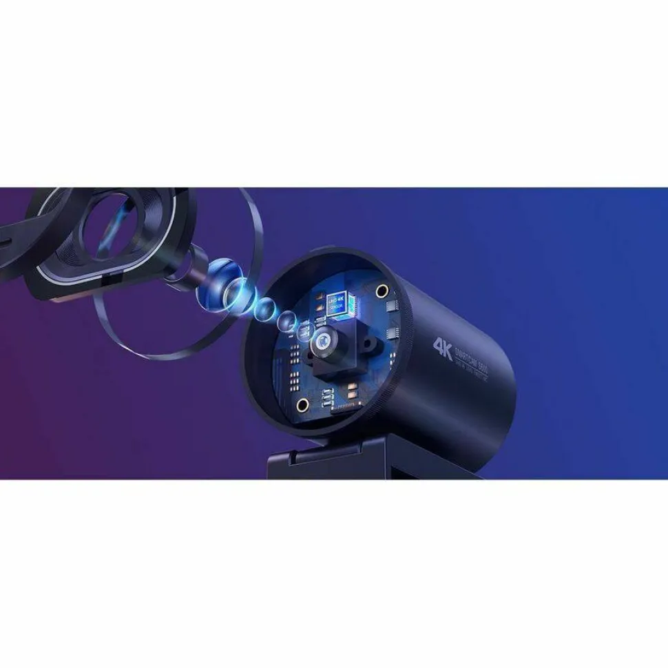 EMEET S600 4K Webcam for Streaming - Sony 1/2.5'' Sensor, PDAF Autofocus, 1080P@60FPS, 2 Noise Reduction Mics, Built-in Privacy Cover, 73° FOV, Streaming Camera