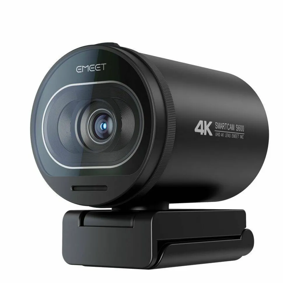EMEET S600 4K Webcam for Streaming - Sony 1/2.5'' Sensor, PDAF Autofocus, 1080P@60FPS, 2 Noise Reduction Mics, Built-in Privacy Cover, 73° FOV, Streaming Camera