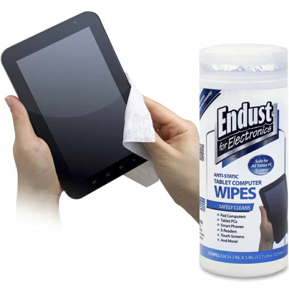 Endust Anti-Static Tablet Wipes 70ct.