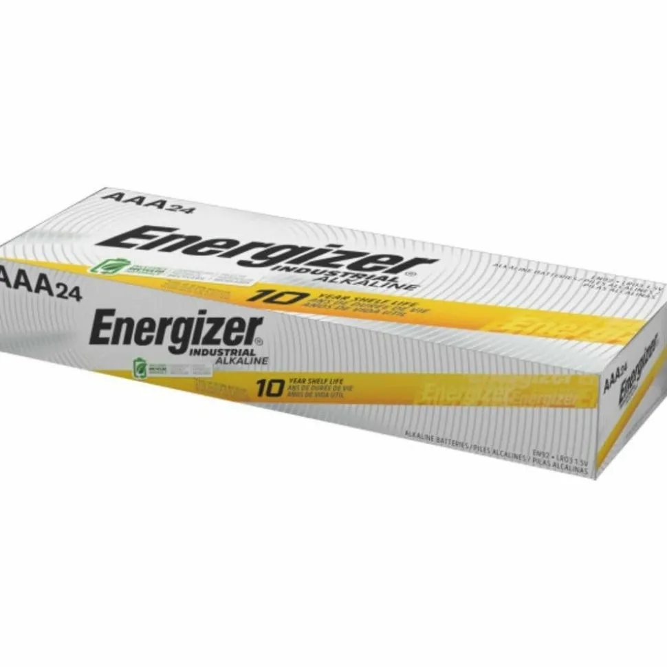 Energizer Industrial AAA Alkaline Batteries, Pack Of 24