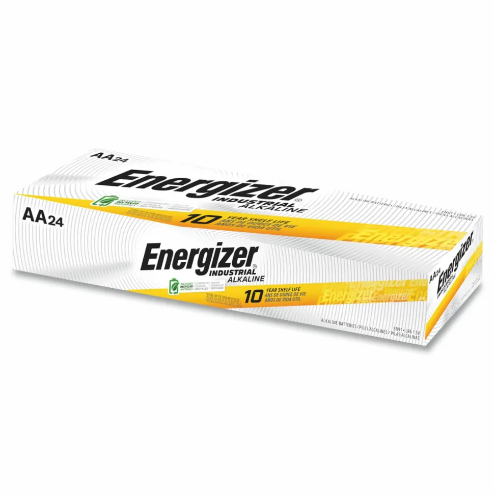 Energizer Industrial AA Alkaline Batteries, Pack Of 24