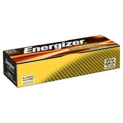 Energizer Industrial Alkaline 9-Volt Batteries, Pack Of 12